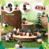 GGSTDDUP 60pcs Mallard Ducks Toy Figures, Tiny Mallard Ducks for Hiding, Miniature Duck Figurines, Novelty Party Favors Gift Decoration (4 Styles) view 3