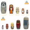 DXRJMB Owl Family Nesting Dolls 5 Nested Wooden Matryoshka Russian Dolls, Forest Animal Stacking Figurines for Kids, Owl Lovers, Home Dcor, Christmas & Birthday Gifts view 2