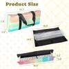 3 Pcs Empty Mahjong Bag Set Rainbow Pastels Watercolor Rainbow watercolor brush stroke stripes Soft American Mahjong Tile Carrying Case Rack and Pushers Bags Game Night Accessories Gifts for Women view 2