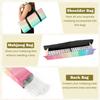 3 Pcs Empty Mahjong Bag Set Rainbow Pastels Watercolor Rainbow watercolor brush stroke stripes Soft American Mahjong Tile Carrying Case Rack and Pushers Bags Game Night Accessories Gifts for Women view 3