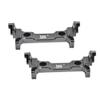 Metal Front and Rear Girder Supporter Compatible with FMS 1/18 FCX18 LC80(Gray Shock Bracket)