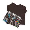God Says I Am Christian Pixel Art Gamer Bible Verse Religious Faith Retro Video Game Mining Crafting Dark Chocolate view 3