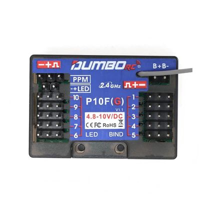 Dumborc 10 Channel P10FG Receiver 2.4Ghz Remote Control Receiver for Dumbo rc DDF-350 Rc Transmitter