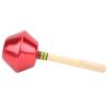 2Pcs Sand Hammer Instrument, Percussion Shaker Orff Preschool Toy, Professional Aluminum Sand Hammer with Solid Wood Grip, Safe and Durable Musical Toy for Children's Performance a (Red) view 2