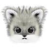 3Pcs Fursuit Fox Mask Claws Tail Set,Kawayi Plush Furry Kig Mask,Anime Animal Fursuit Cat Fox Headgear Outfit (Grey) view 2