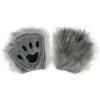 3Pcs Fursuit Fox Mask Claws Tail Set,Kawayi Plush Furry Kig Mask,Anime Animal Fursuit Cat Fox Headgear Outfit (Grey) view 4