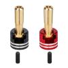 4Pcs RC Heatsink Bullet Plug Connectors & Grips for 1/10 RC Crawler Car Upgrade Parts (5mm) view 3