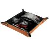 Microfiber Leather Dice Trays Folding for RPG DND Table Games, Dice Holder Storage Box Portable Folding Rolling Dice Tray Christmas Orangutan, 16x16cm view 2