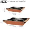 Microfiber Leather Dice Trays Folding for RPG DND Table Games, Dice Holder Storage Box Portable Folding Rolling Dice Tray Christmas Orangutan, 16x16cm view 4