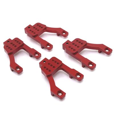 RC Toys For Mn For Mn128 MN86 G500 1/12 Metal Upgraded Front And Rear Shock Mounts Remote Control Upgrade Car Repair Modified(Red)