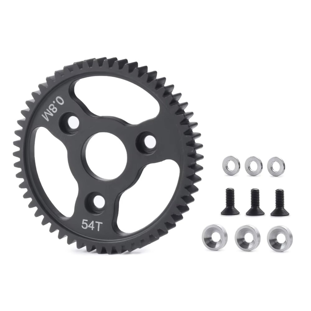 RC Repairs Models For Summit For Revo For E-Revo For Slash 1/10 Hard Steel Gear 32P 0.8M 54T / 56T / 58T RC Car Truck Model Upgrade Parts(54t)