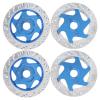 4PCS Universal Aluminum Alloy RC Car Brake Disc, Metal Hex Adapter for 1/10 Remote Control Car, CNC Machined Lightweight Durable RC Accessory with Anodized Surface, Fit for RC SPOR (Dark Blue) view 2
