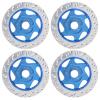 4PCS Universal Aluminum Alloy RC Car Brake Disc, Metal Hex Adapter for 1/10 Remote Control Car, CNC Machined Lightweight Durable RC Accessory with Anodized Surface, Fit for RC SPOR (Dark Blue) view 4
