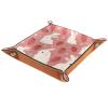 Microfiber Leather Dice Trays Folding for RPG DND Table Games, Dice Holder Storage Box Portable Folding Rolling Dice Tray Strawberry Rabbits Pinki, 20.5x20.5cm view 2