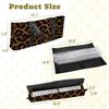3 Pcs Empty Mahjong Bag Set Seamless leopard texture leopard fur leather print African animals Soft American Mahjong Tile Carrying Case Rack and Pushers Bags Game Night Accessories Gifts for Women view 2