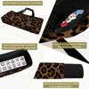 3 Pcs Empty Mahjong Bag Set Seamless leopard texture leopard fur leather print African animals Soft American Mahjong Tile Carrying Case Rack and Pushers Bags Game Night Accessories Gifts for Women view 4