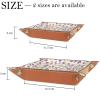 Microfiber Leather Dice Trays Folding for RPG DND Table Games, Dice Holder Storage Box Portable Folding Rolling Dice Tray Purple Fresh Flowers, 20.5x20.5cm view 4