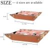 Microfiber Leather Dice Trays Folding for RPG DND Table Games, Dice Holder Storage Box Portable Folding Rolling Dice Tray Strawberry Dogs, 20.5x20.5cm view 4