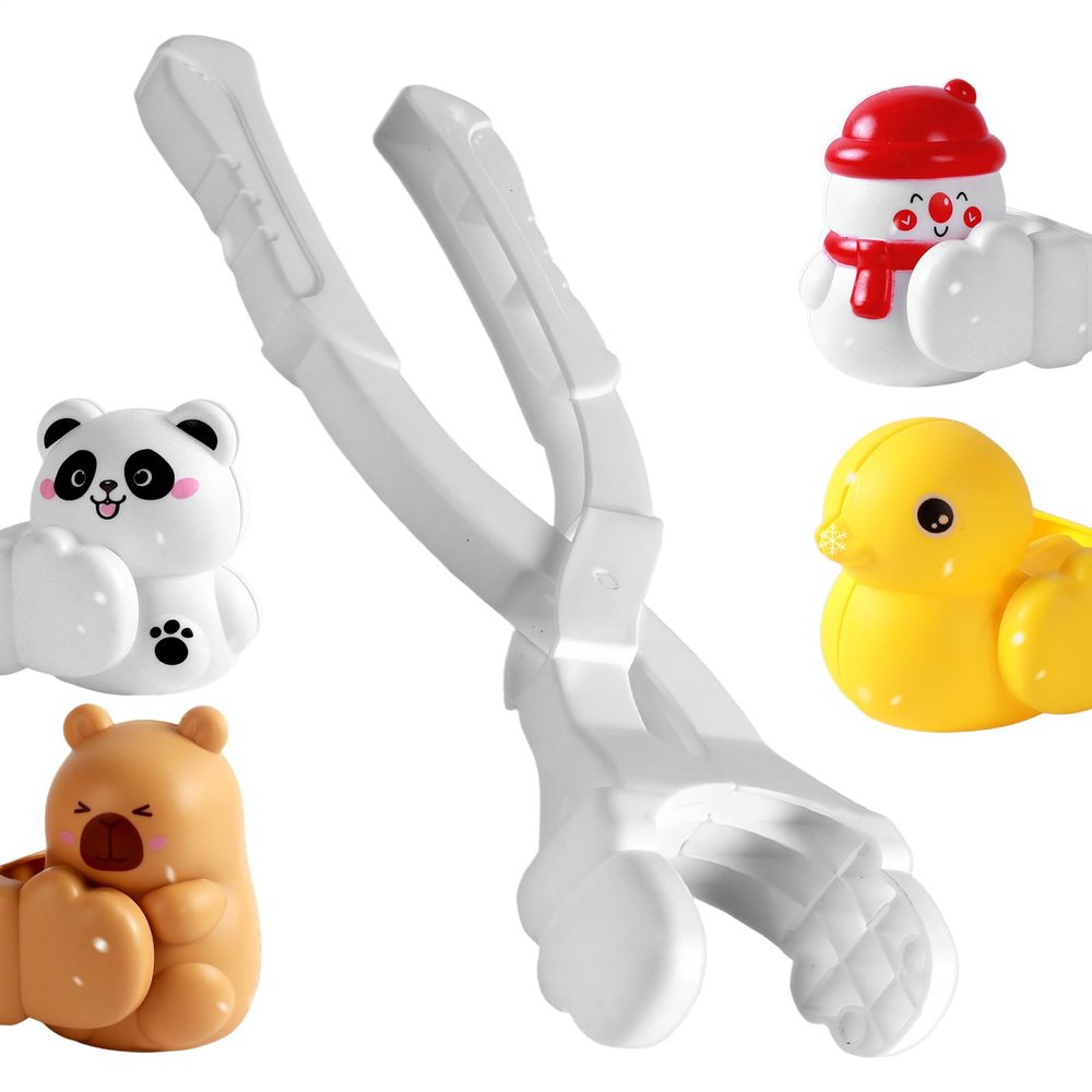 Cartoon Snow Toy, Ice Mold Tool Maker, Winter Outdoor Activity Accessory for Kids and Adults, Food-Grade Material Safe and Durable, Snow Toy with Fun Design, Home Party Favors School Use