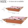 Microfiber Leather Dice Trays Folding for RPG DND Table Games, Dice Holder Storage Box Portable Folding Rolling Dice Tray Cats and Hearts Pink, 16x16cm view 4