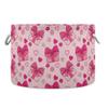 Takiito Bow Box Storage Basket for Organizing, Fabric Collapsible Basket with Cotton Rope Handle for Bathroom Laundry Nursery view 1