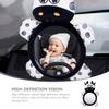 ARTSEWPLY Backseat Mirror for Rear Facing Car Seat, Black White Reflective Safety Mirror with Wide View for Observation in Vehicle view 3