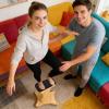 Cheerleading Flyer Balance - Wooden Balance Board | Training Tool for Cheer, Stunt Skills, Ballet, Yoga, Coordination, Indoor Home Gym Classroom Fitness Athletes Adults Kids view 2