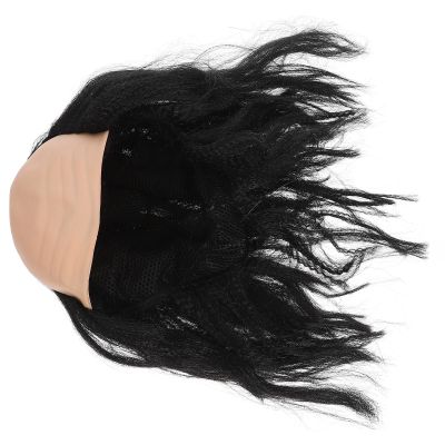 Abaodam Halloween Bald Man Wig Synthetic Costume Wig for Men Balding Cosplay Accessory Party Halloween Dress-up