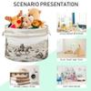 Takiito Cowboy in Desert Storage Basket for Organizing, Fabric Collapsible Basket with Cotton Rope Handle for Bathroom Laundry Nursery view 4