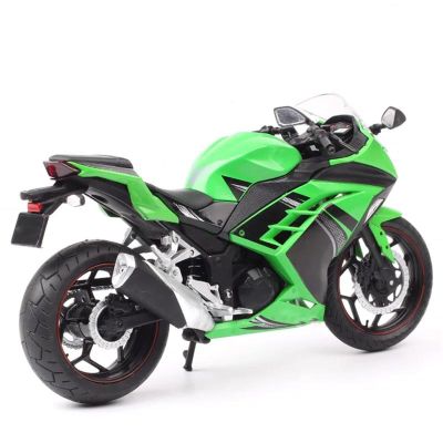 Collection Off Road Toy Gift 1:12 for for Ninja 250 Motorcycle Model Diecasts Collection(Green)