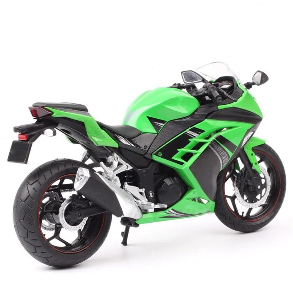 Collection Off Road Toy Gift 1:12 for for Ninja 250 Motorcycle Model Diecasts Collection(Green)