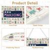 Bornerwhite 3 Pcs Empty Mahjong Bag Set for Tiles and Racks American Mahjong Case Travel Bag Tote Carrying Bags Cute Mah Jong Accessories Mahj Rack Storage Bags Carrying Case(Modern) view 4
