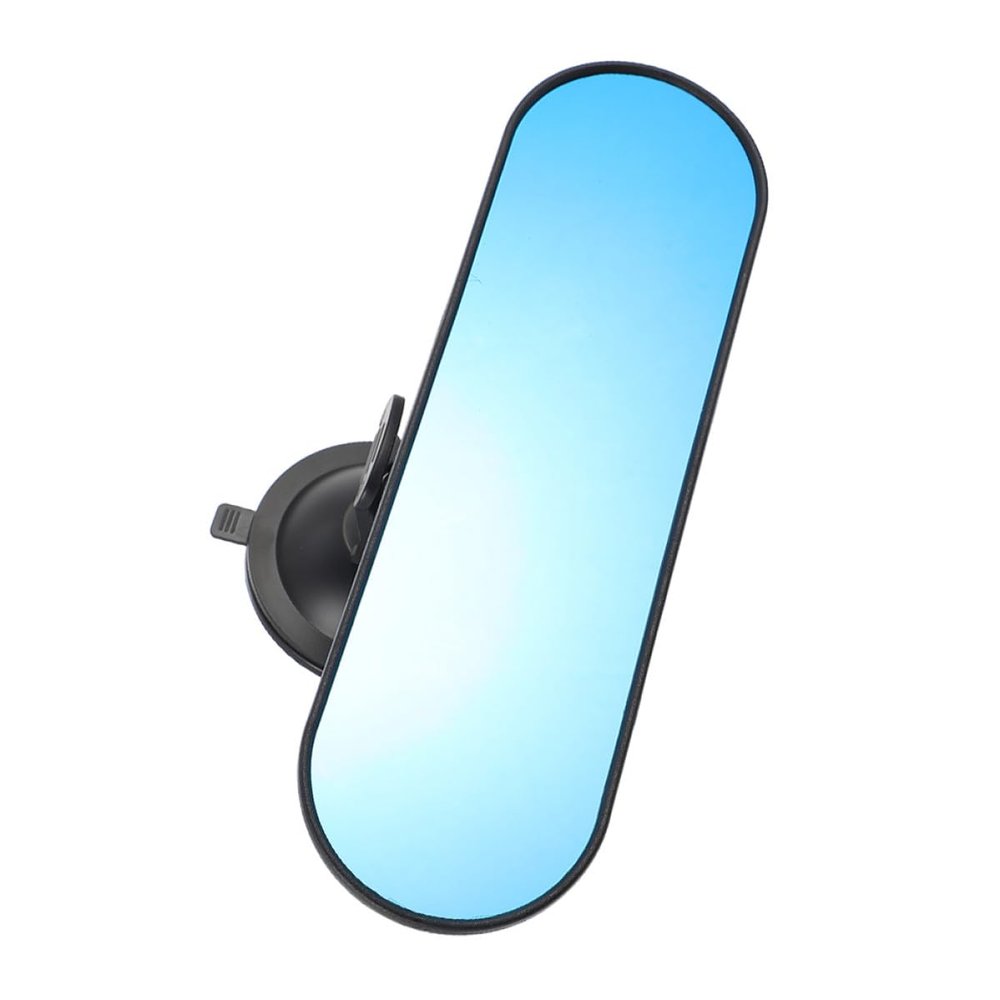 Abaodam Large Anti-glare Car Rear View Mirror with Suction Cup, Frameless Wide Angle Interior Mirror for Back Seat Observation, Universal Vehicle Accessory for Safety