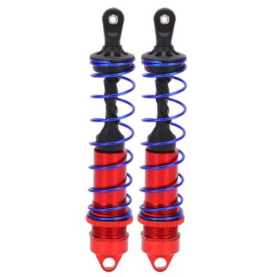 2Pcs Aluminum Alloy Shocks Absorber, High Efficiency Shock Absorption Dampers Suspension, Strong and Durable RC Shocks Absorber for 1/8 Remote Control Car, Upgrade Replacement Acce (Red)