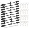 GDOOL 20-Pack 1.4mm RC Cars Body Clips with 10 Pieces Pull Tabs for Universal 1:8 1:10 Scale Remote Control Trucks & 1 PCS Hole Puncher Reamer for RC Body Shell Drills Tool view 1