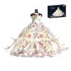 AIDUWANFU Romantic Wedding Dress Building Block Set for Adults, Creative Ballgown Dress Model for Couple Women & Men-Gift for Mothers Day,Family and Holiday Decoration, Fidget Blox (White) view 1