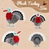8.6 Inch Plush Turkey Stuffed Animal - Thanksgiving Stuffed Animals for Kids, Baby, Adult Collectors | Fall Harvest Party Decor | Ultra-Soft Turkey Plush Toy Gift (Black) view 2