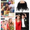 Beaupretty Bald Man Cosplay Wig Hairpiece for Men and Women, Black Masquerade Party Wig, Halloween Bald Head Prop for Costume Dress-up and Themed Events view 3