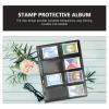 SUPVOX 10-sheet Double-sided Pvc Stamp Collection Album with Eight-grid Pockets for Collectors, Loose-leaf Stamp Storage and Bill Holder Suitable for Display and Organization view 3