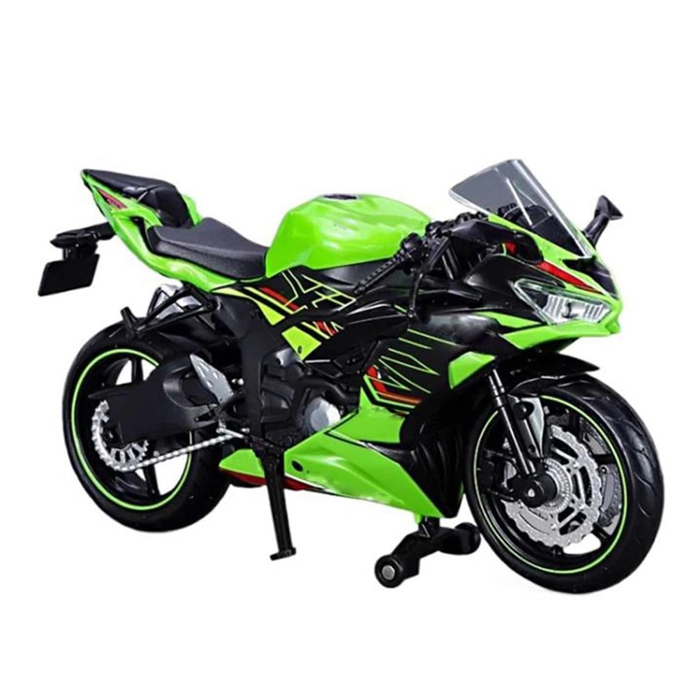 Collection 1/12 for for Ninja ZX-6R Alloy Motorbike Diecast Model Simulation Toys Gifts Collect(Green)