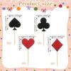 12 Pcs Casino Cupcake Toppers Glitter Poker Game Cupcake Picks for Las Vegas Casino Night Theme Gambling Birthday Party Cupcake Decorations Supplies view 4
