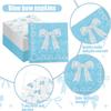 100 Pcs Blue Bow Napkins, Coquette Theme Party Napkins for Blue Bow Birthday Decorations Baby Shower Bridal Coquette Birthday Decorations view 3