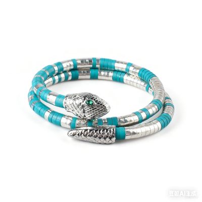 AZHOUQIBD Spiral snake necklace