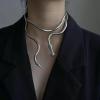 AZHOUQIBD Spiral snake necklace view 4