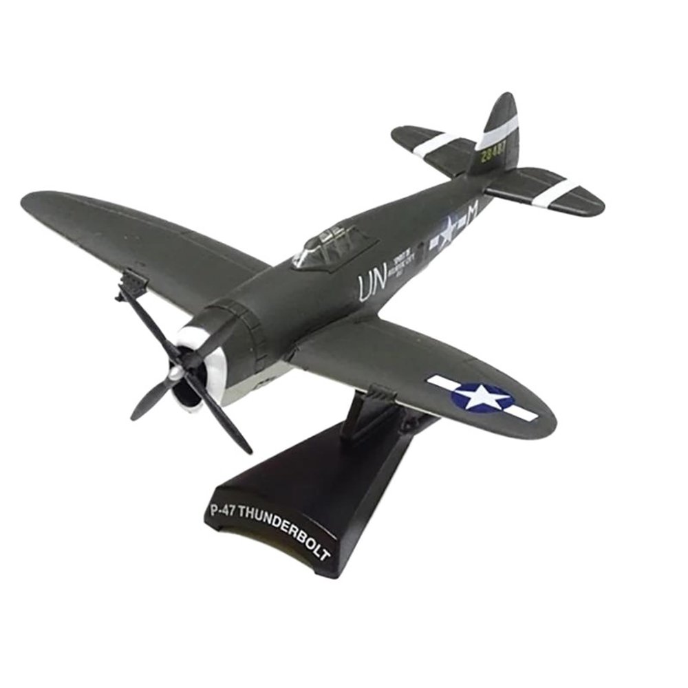 Flying Airplane Model Diecast Alloy 1/100 Scale Classic US Thunderbolt P47 Aircraft Fighter Airplane Models for Collections Aviation Airbus