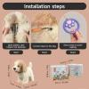 AIZHIYI Realistic Stuffed Animal Dog with Remote Control Leash, Interactive Electronic Pet Plush Toy Puppy Shake Tail-Wagging Stuffed Dog, Birthday Gift for Kids Girls Boys Aged 3-8 Year view 3