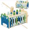 Lehoo Castle Baby Montessori Toys for 1 2 Year Old, Wooden Hammering Pounding Toy with Xylophone, Educational Learning Activities for 1 2 3 Year Old Boys First Christmas Birthday Gifts - Dinosaur view 1