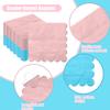 100 Pcs Gender Reveal Napkins, Pink and Blue Baby Shower Scalloped Edges Napkins for Boy or Girl Party Gender Reveal Decorations view 3