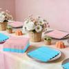 100 Pcs Gender Reveal Napkins, Pink and Blue Baby Shower Scalloped Edges Napkins for Boy or Girl Party Gender Reveal Decorations view 4