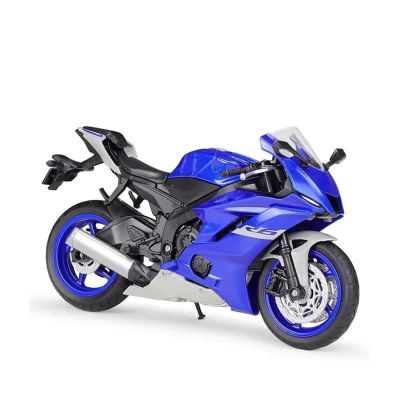 Collection 1:12 Alloy Motorcycle Diecast Model Toys Gift for Y-AMAHA YZF-R6 YZFR6 2020(Blue)